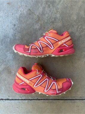 Salomon Speedcross 3 Trail Running Shoes - Women's Orange/Papaya Sz 6.5